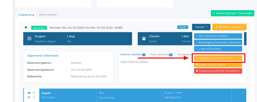 Nieuwe filters in alle planning-tools KennelCare