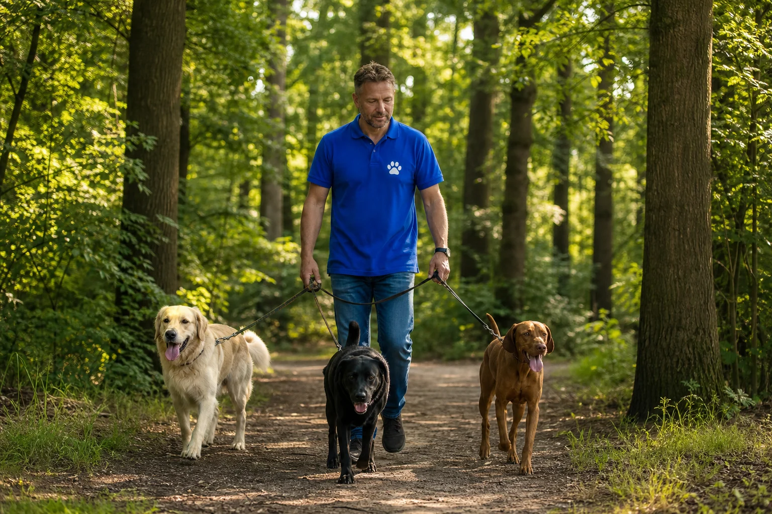 For dog-walking services